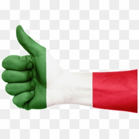 Italian Flag Thumbs Up, HD Png Download - arm png