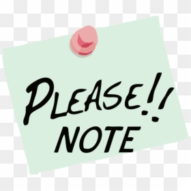 Please Note, HD Png Download - sticky note png