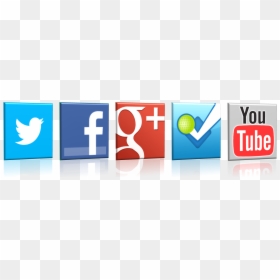 Transparent Background Red Social Media Icons, HD Png Download - social media icons png transparent