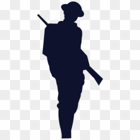World War One Silhouette, HD Png Download - soldier png