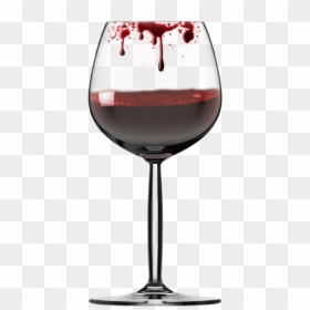 Blood In Wine Glass, HD Png Download - wine png