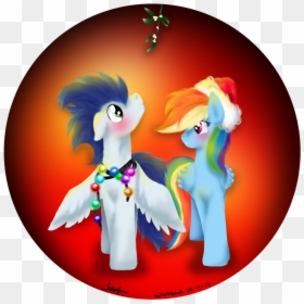 My Little Pony Christmas Rainbow, HD Png Download - mistletoe png