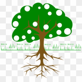 Cartoon Tree With Fruit, HD Png Download - tre png