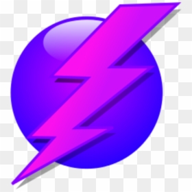 Purple Lightning Bolt Logo, HD Png Download - lightning bolt icon png