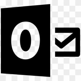 Hotmail Logo Png Black, Transparent Png - outlook icon png