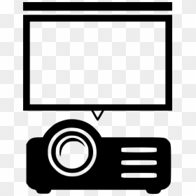 Projector With Screen Icon, HD Png Download - presentation icon png