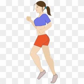 Girl Jogging Clipart Transparent, HD Png Download - joint .png