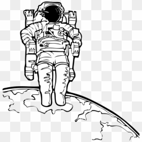 Astronaut Black And White, HD Png Download - joint .png