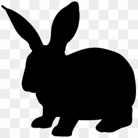 Rabbit Silhouette Png, Transparent Png - animal silhouette png