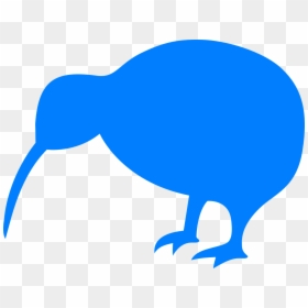 Kiwi Bird Black And White, HD Png Download - animal silhouette png