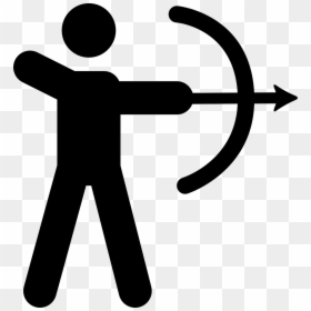 Stickman With Bow And Arrow, HD Png Download - arrow png file