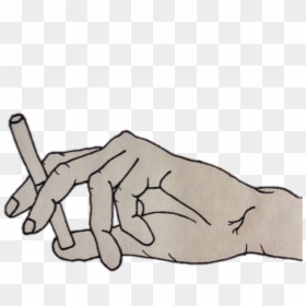 Cigarette Smoking Drawing, HD Png Download - cigarrete png