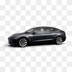Blue Deep Blue Metallic Tesla Model 3, HD Png Download - car elevation png