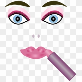 Make Up Face Clipart, HD Png Download - makeup clipart png