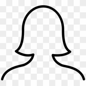 Female Profile Line Icon, HD Png Download - profile picture png
