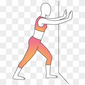 Calf Stretch Clip Art, HD Png Download - stretch png