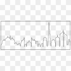 Skyline Lineart, HD Png Download - lineart png