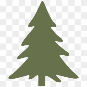 Black Christmas Tree Clipart, HD Png Download - pinetree png