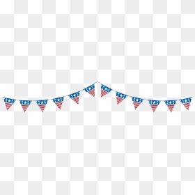 4th Of July Clipart Transparent, HD Png Download - patriotic banner png