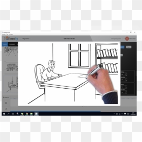 Illustration, HD Png Download - hand drawn square png