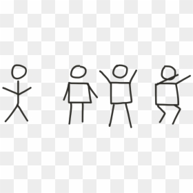 Small Person Drawing, HD Png Download - hand drawn square png