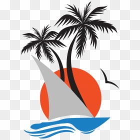 Good Morning Palm Trees, HD Png Download - hookah silhouette png