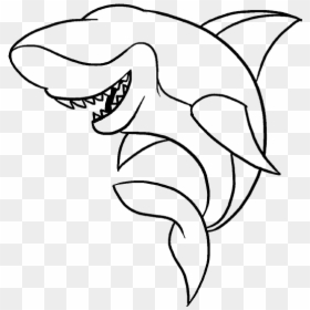 Simple Shark Drawing Png, Transparent Png - gangsters png