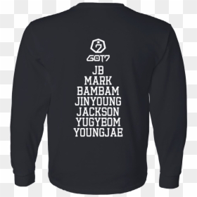 Long-sleeved T-shirt, HD Png Download - jb got7 png