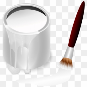White Paint Can Png, Transparent Png - paintbrush icon png
