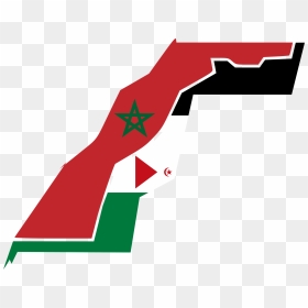 Morocco Western Sahara Flag, HD Png Download - morocco flag png