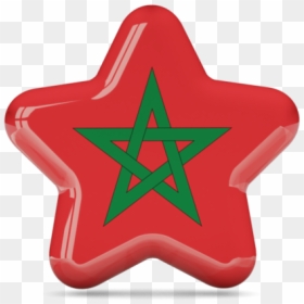 Uae Flag In Star, HD Png Download - morocco flag png