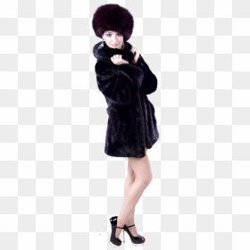 Woman In Winter Clothes Pmg, HD Png Download - women clothes png