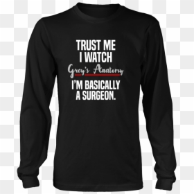Long-sleeved T-shirt, HD Png Download - grey's anatomy png