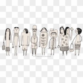 Doodle People Drawings, HD Png Download - funny people png