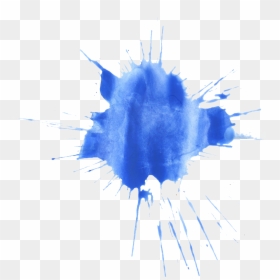 Blue Watercolor Splatter Png, Transparent Png - watercolor splashes png