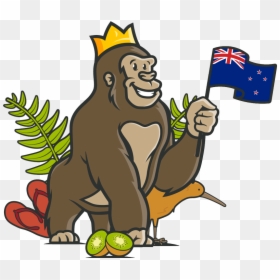 Transparent New Zealand Flag Cartoon Animals, HD Png Download - realistic devil horns png