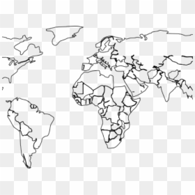 World Map Png Outline, Transparent Png - world outline png