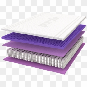 Purple 4 Mattress Construction, HD Png Download - matress png
