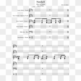 Radiohead Creep Saxophone Sheet Music, HD Png Download - nutshell png