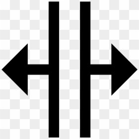 Move Arrows, HD Png Download - split arrow png