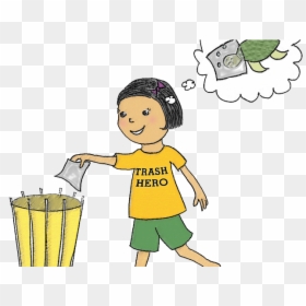 Putting Garbage Clipart, HD Png Download - clean up png