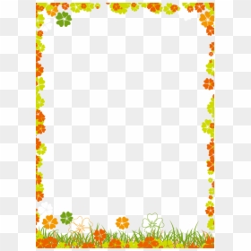 Animation Border Flower Png, Transparent Png - doodle borders png