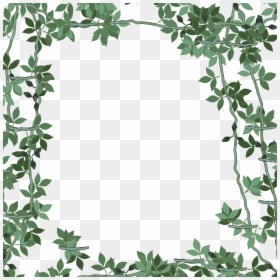 Green Flower Frame Png, Transparent Png - floral frames png
