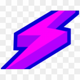 Purple Lightning Bolt Vector, HD Png Download - electric bolt png