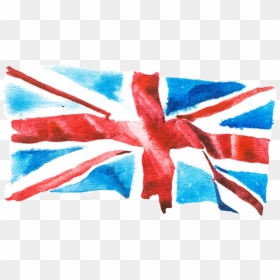 Uk Flag Watercolour, HD Png Download - bandeira estados unidos png