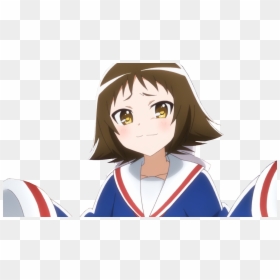 Anime Lewd Girl Png, Transparent Png - smug anime girl png