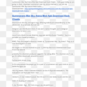 Document, HD Png Download - summoners war png