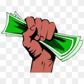 Hand Full Of Money, HD Png Download - fist in the air png