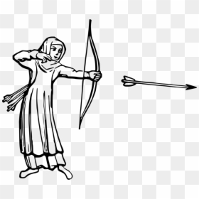 Archer Bow And Arrow Drawing, HD Png Download - oliver queen png