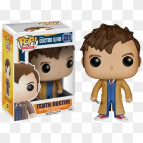 10th Doctor Pop Vinyl Figure - 10th Doctor Funko Pop, HD Png Download - 10th doctor png